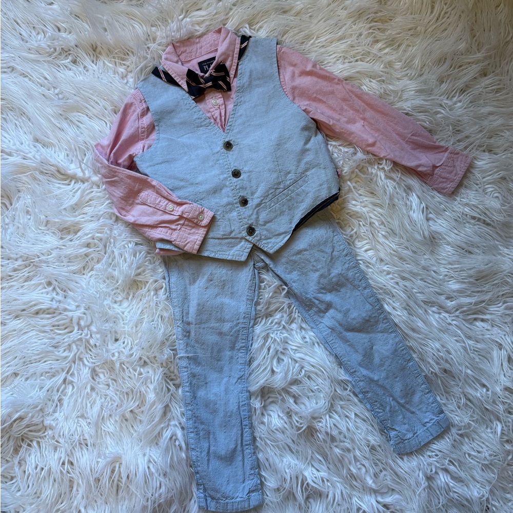 Pink and Blue Boys' Vest Outfit